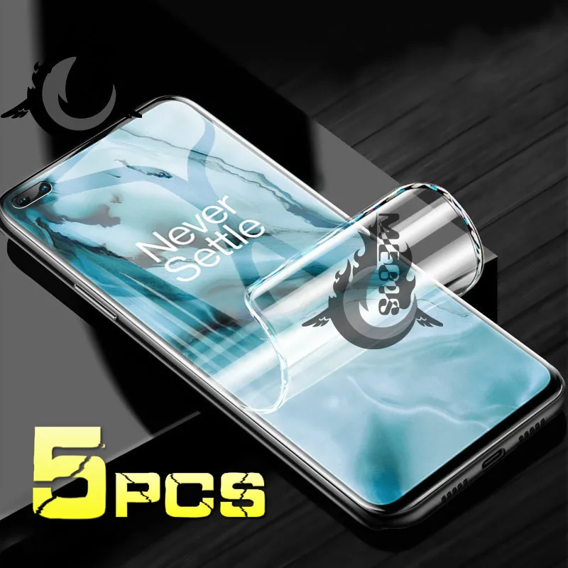 

Hydrogel Film for Oneplus 8T 7T 7 8 Pro 6t 6 9e 9 plus Screen Protector Protection Film Oneplus One Nord N10/n100 5G Full Cover
