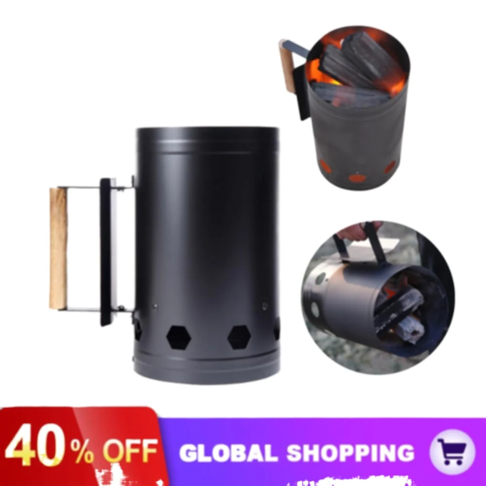 

Barbecue Tools Fast Point Charcoal Ignition Barrels Carbon Stove Ignition Outdoor Barbecue Tools Bamboo Chimney Starter