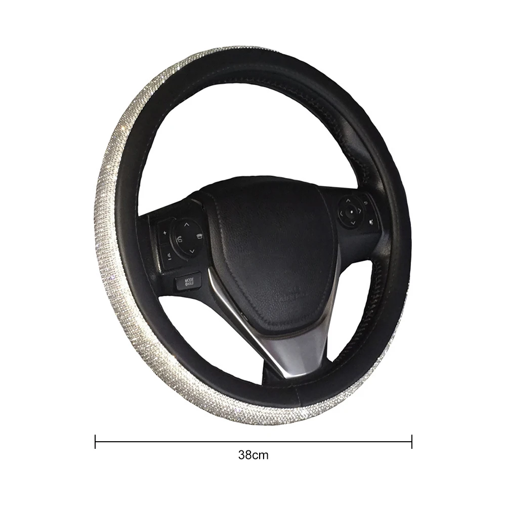 2019 шикарные бриллиантовые стразы Кристальный чехол рулевого колеса автомобиля