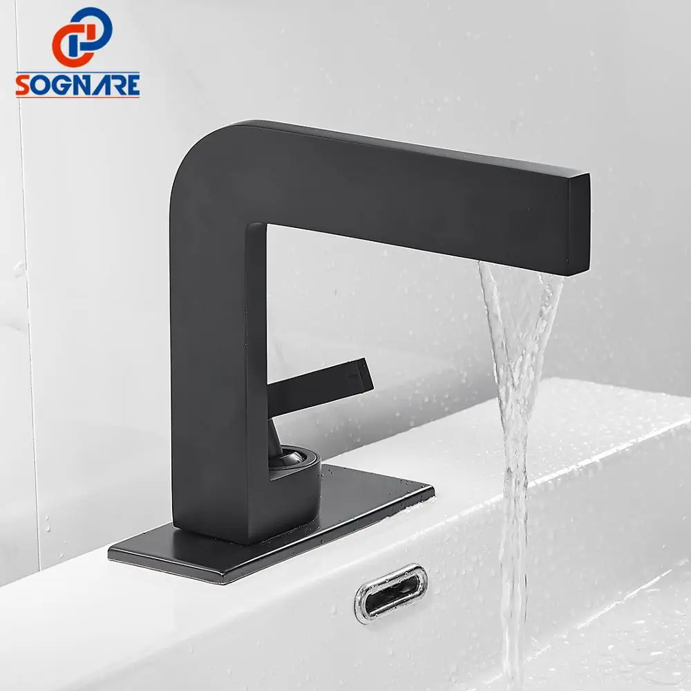SOGANRE Basin Faucets Retro Industrial Style Matte Black Brass Crane Bathroom Faucet Hot and Cold Water Mixer Tap torneira | Обустройство