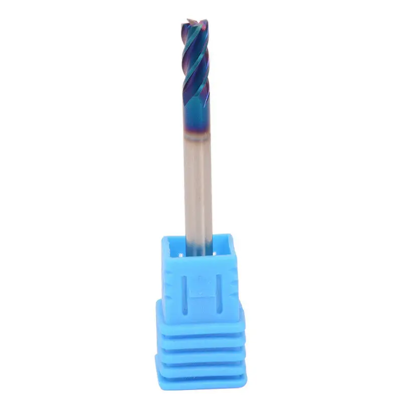 Нано-Концевая фреза из карбида вольфрама 4 мм HRC65 ° 4F сплава режущий инструмент