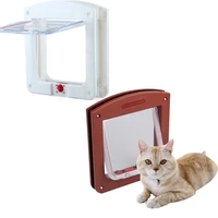 hotsale plastic 4 way cat dog small pet locking door flap waterproof durable