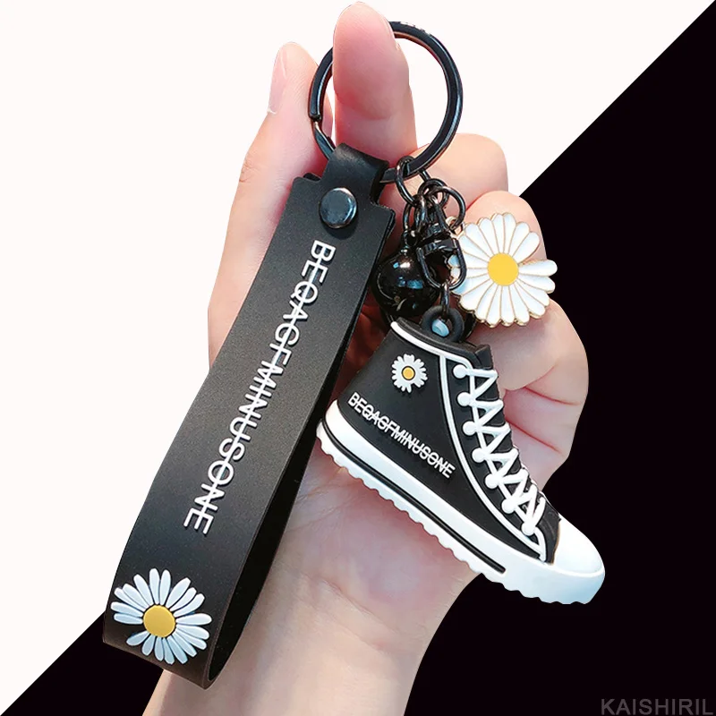 Корейская мода брелок в виде кроссовка маленькая Маргаритка парусиновая обувь