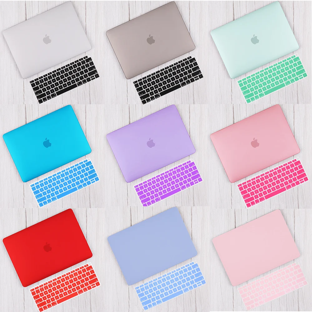 Redlai матовый и Кристальный жесткий чехол с клавиатурой для Macbook Pro 16 TouchBar A2141 Air 13 A1932 retina 11 15