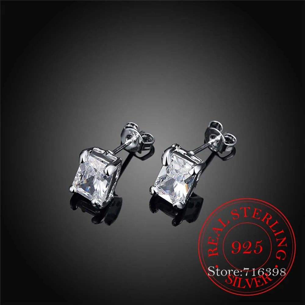 

Женские серьги-гвоздики из серебра 925 пробы, 1 карат