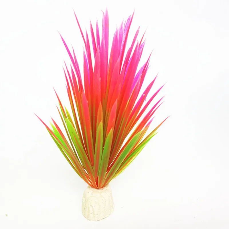 Аксессуары для украшения аквариума погружной цветок трава декоративное