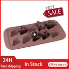 Силиконовые 3D формы в виде головы скелета, черепа, сделай сам, формы для шоколадных конфет, украшение для торта, форма для выпечки, украшение для торта, инструменты для выпечки