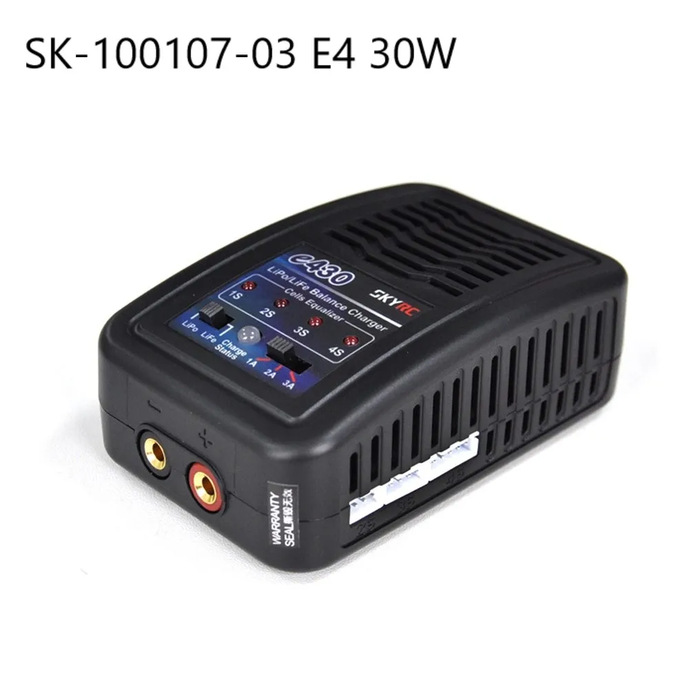 

SKYRC SK-100107-03 E4 30W 2-4 Cells 1A/ 2A/ 3A 200mA Lipo LiFe Charger Discharger 100-240v AC Balance Charger 30W