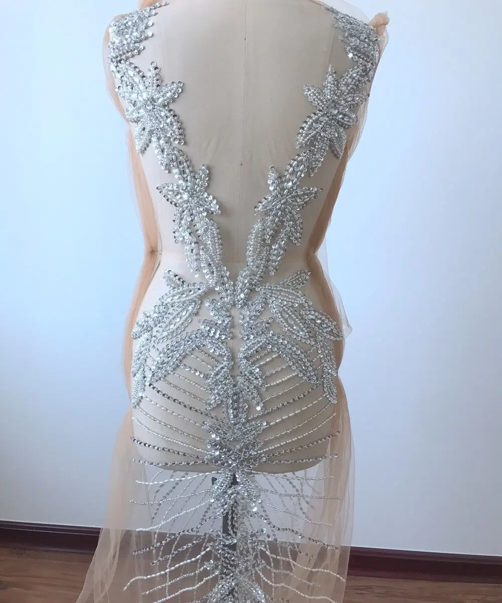 Большие бусины Стразы ручной работы с кристаллами для свадебного платья