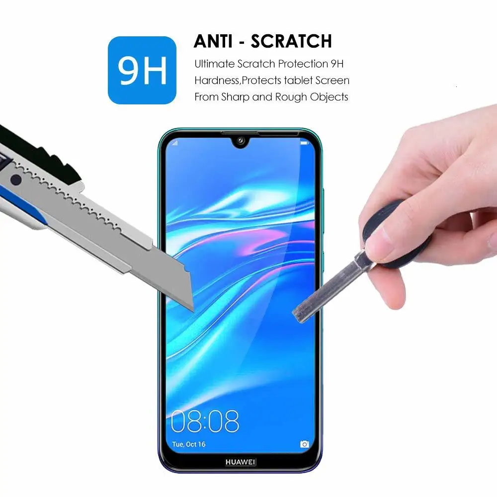Защитное стекло для huawei y7 2019 защитная пленка на экран Hauwei Huawey pro y 7 7y y72019 y7pro