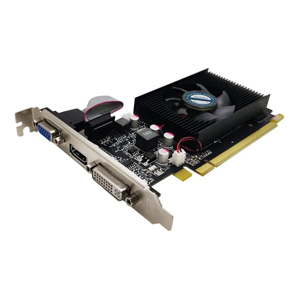 

GT610 1 ГБ DDR3 Чипсет видеокарта для ПК и LP чехол видеокарта PCI-E с двойным экраном
