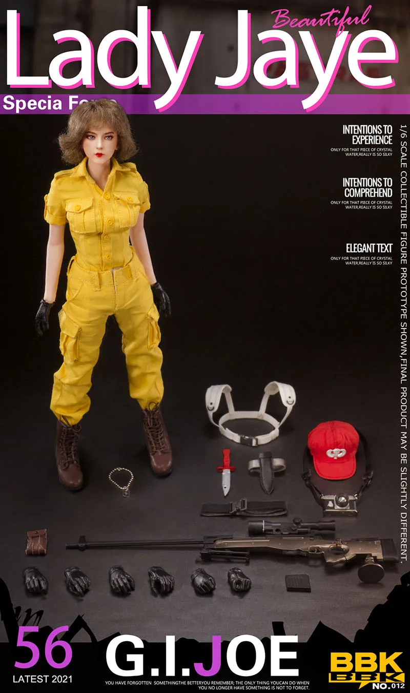 

Pre-order BBK012 1/6 Beautiful Lady Jaye Figure Model 12'' Female Soldier G.I.JOE Action Doll Full Set Toys