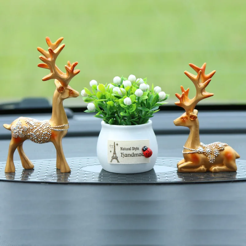 Украшение стола и аксессуары для сада миниатюрная фигурка лося садовый Декор