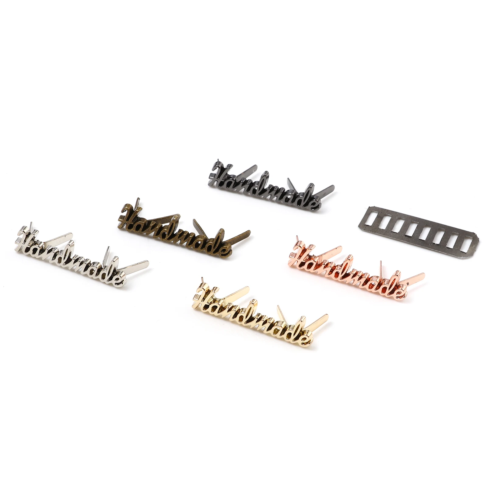 Металлические этикетки с надписью ручной работы 5 комплектов ярлыки для