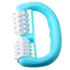 Массажер целлюлитный Тип D, роликовая щетка для тела для влажного или сухого использования с укрепляющим кремом или маслом (синий)
