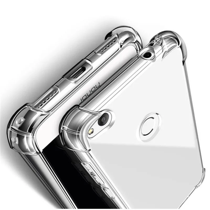 Противоударный прозрачный защитный чехол для телефона Huawei Y5 Y6 Y9 2018 2019 Honor 8 9 10 20 30 X