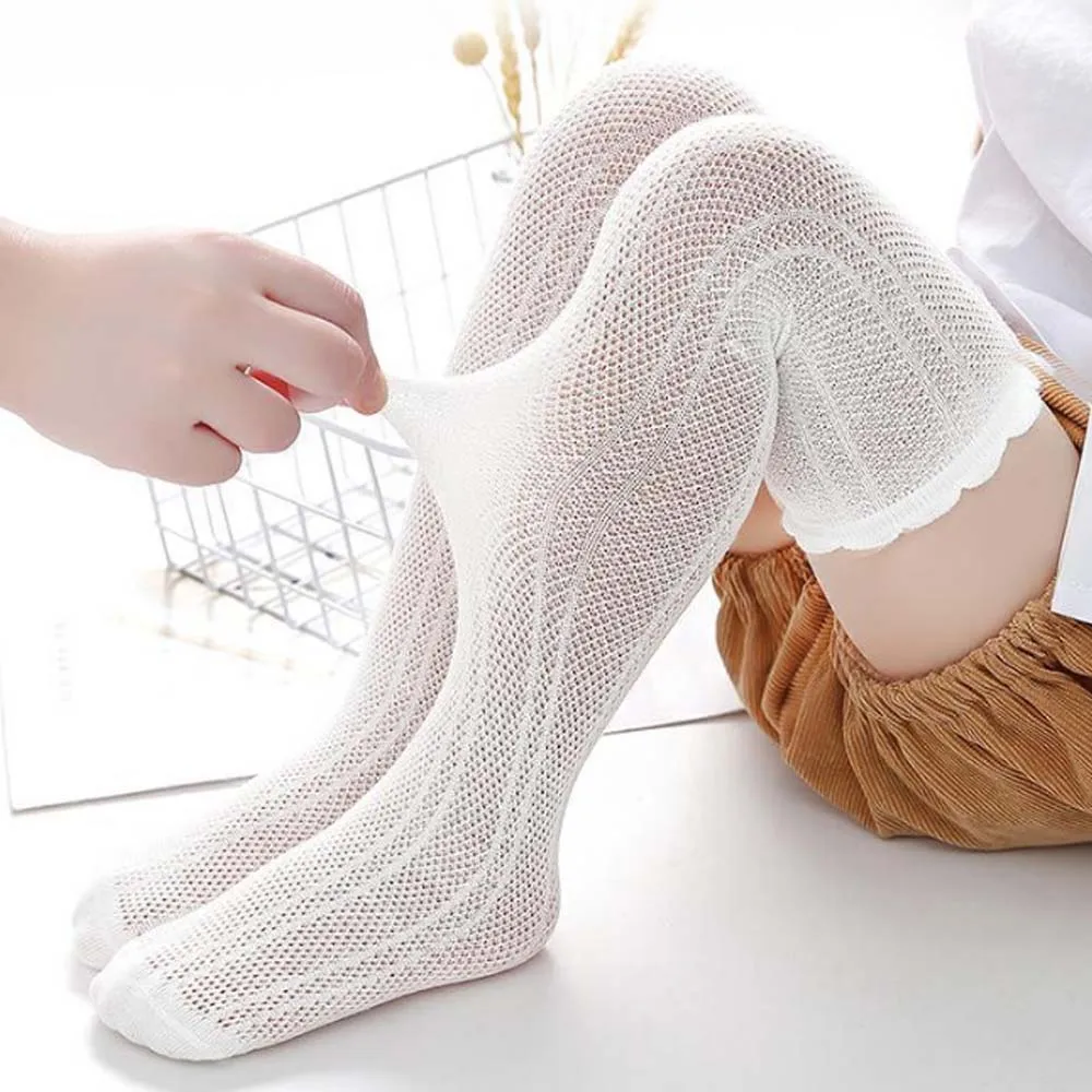 Детские противомоскитные носки Длинные летние дышащие тонкие хлопковые без