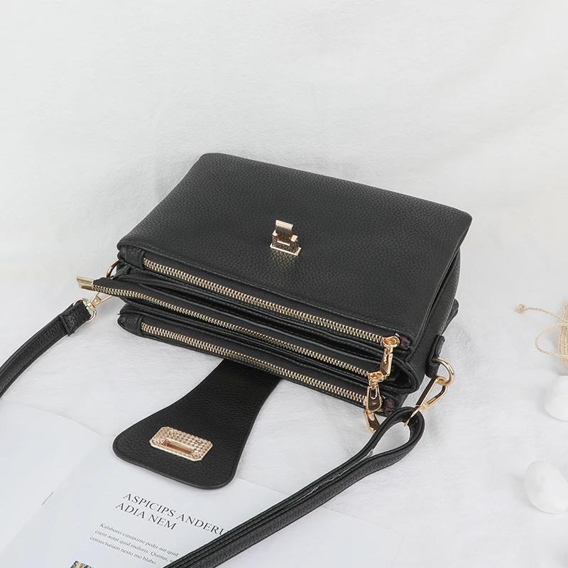 Женская сумка мессенджер из ПУ кожи с множеством карманов|Сумки ручками| |