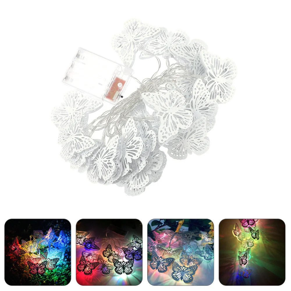 

1 Set of LED String Lights Iron Art Shaped Lights Party String Lamps