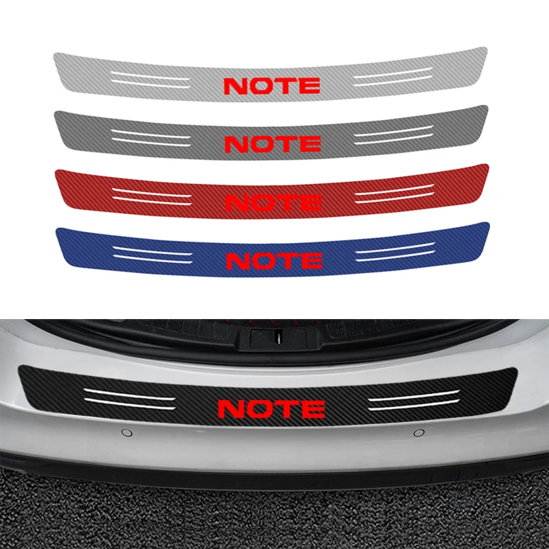 Автомобильный Стайлинг задний багажник защита углеродное волокно декоративная