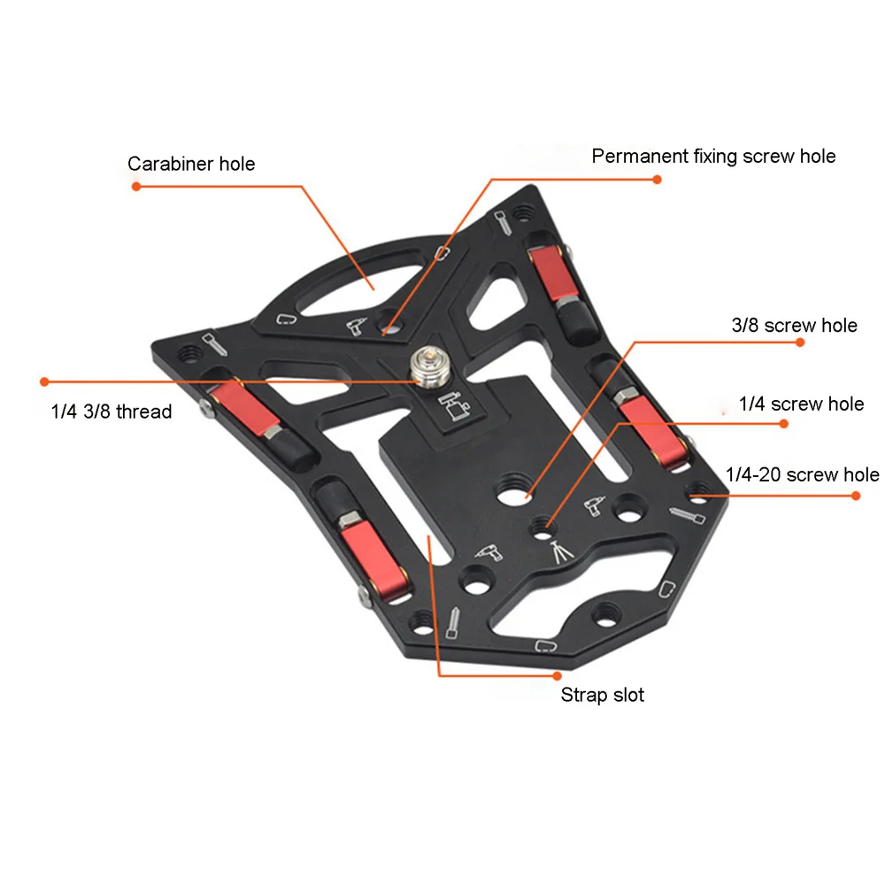 Портативный кронштейн для камеры Gopro быстросъемный стабильный плоский штатив