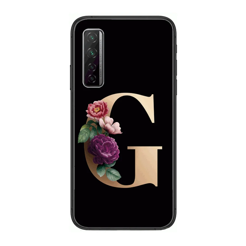 

Letter Fashion Shockproof Phone Case For Huawei Nova p10 lite 7 6 5 4 3 Pro i p Smart ZBlack Etui 3D Coque Painting Hoesje