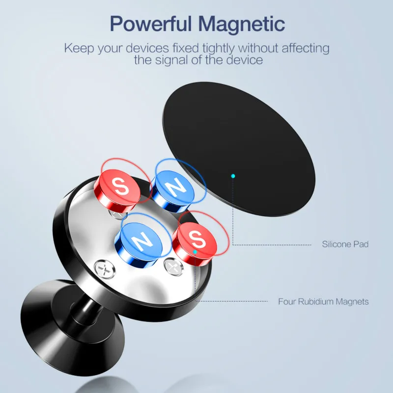 Магнитный автомобильный держатель для телефона универсальный