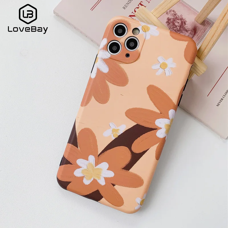 Lovebay камера защита фоторамка Цветы Чехол для Телефона iPhone 11 Pro Max X XR XS 7 8 Plus
