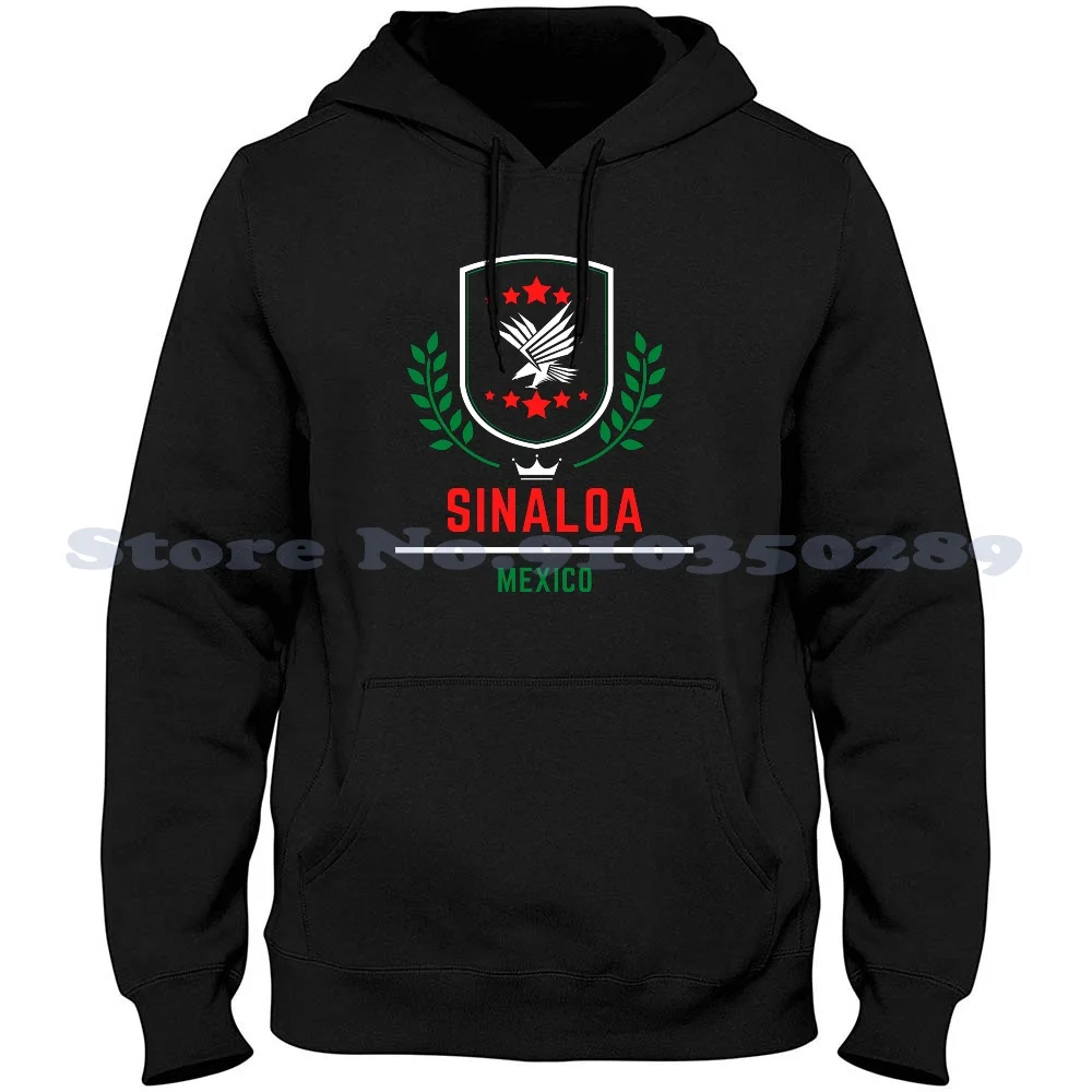

Sinaloa Mexico Custom Design Long Sleeve Hoodie Sweatshirt Sinaloa Mexico Mexian Flag Colors Mexican Eagle Aguila Mexicana