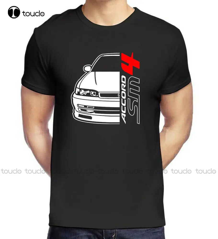 

Hon Accord Sm 4 T-Shirt Retro New Logo Summer New Fashion Slim Cotton Short Sleeve Printed Fitness Screen Printing T Shirts