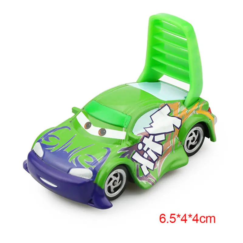 1:55 Cars Disney Pixar Cars 2 3 Lightning McQueen Toy Jackson Storm The King FlameDJ Diecast Metal Alloy Model Car Kids Boy Gift images - 6