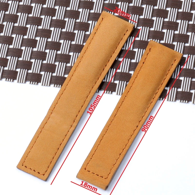 Ремешок из нубука для наручных часов браслет с застежкой 20 мм цвет