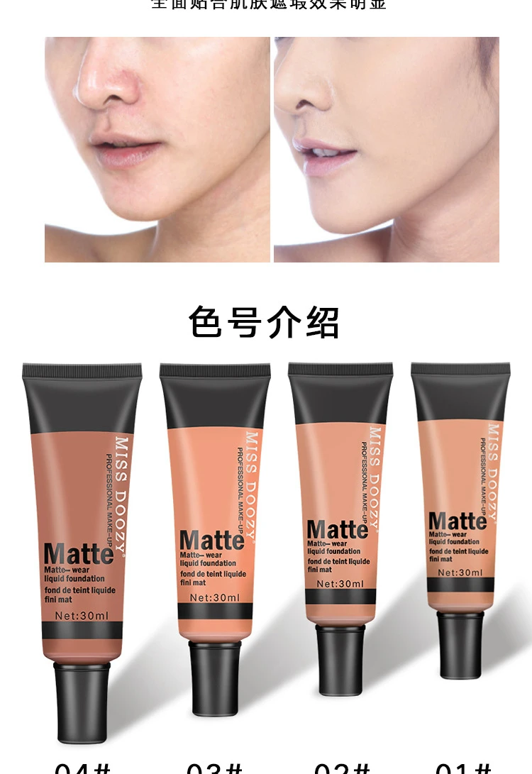 Основа под макияж, крем, водостойкий консилер, полное покрытие, Жидкая основа, матовая Косметика для макияжа лица, косметика для черных людей