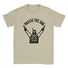 Футболка мужская хлопковая с надписью декоративные души и круглым вырезом