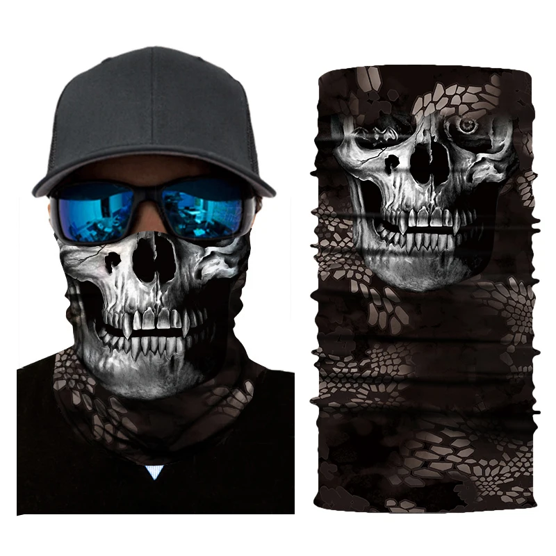 

Motorcycle Face Mask Skull Biker Bandana Balaclava Face Shield Scared Halloween Mask Ghost Mascara Moto Careta Motocicleta