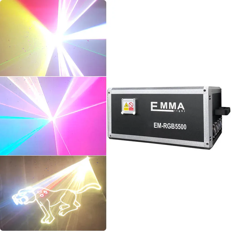 Фото DMX 5 6 7 8 10 Вт RGB лазерный проектор ILDA rgb лазерсветильник 5000 МВт полноцветсветильник DMX 5 6 7 8 10 Вт RGB лазерный проектор ILDA rgb лазерсветильник 5000 МВт полноцветсветильник