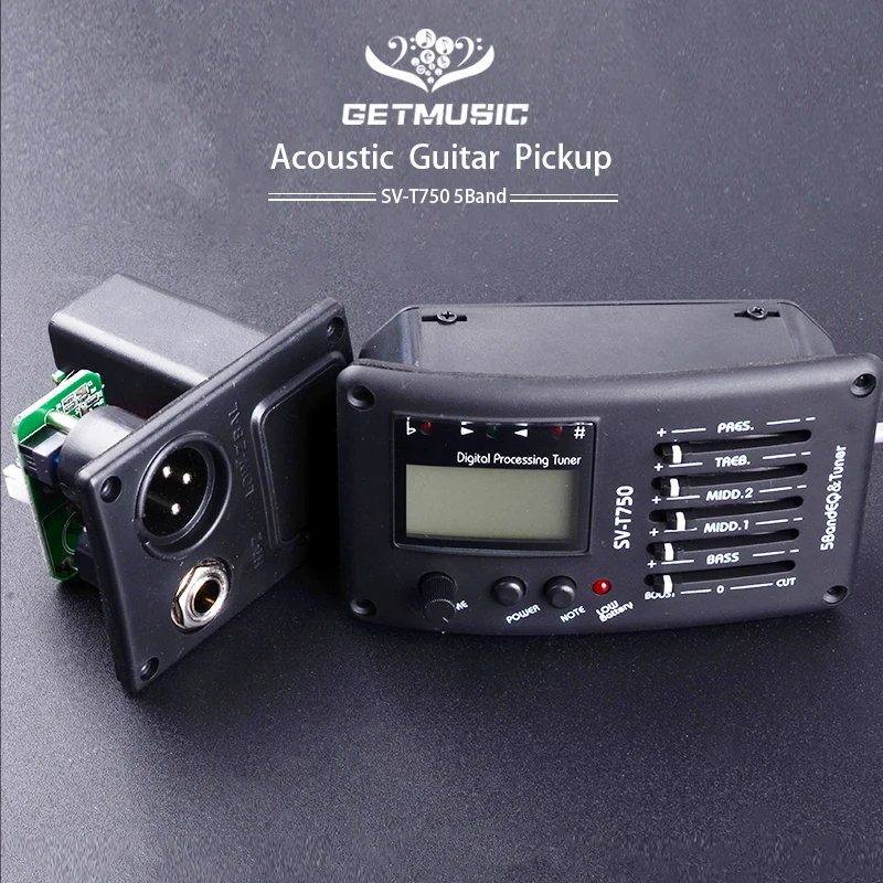 5 полосный эквалайзер с тюнер гитарный звукосниматель акустическая бас гитары EQ