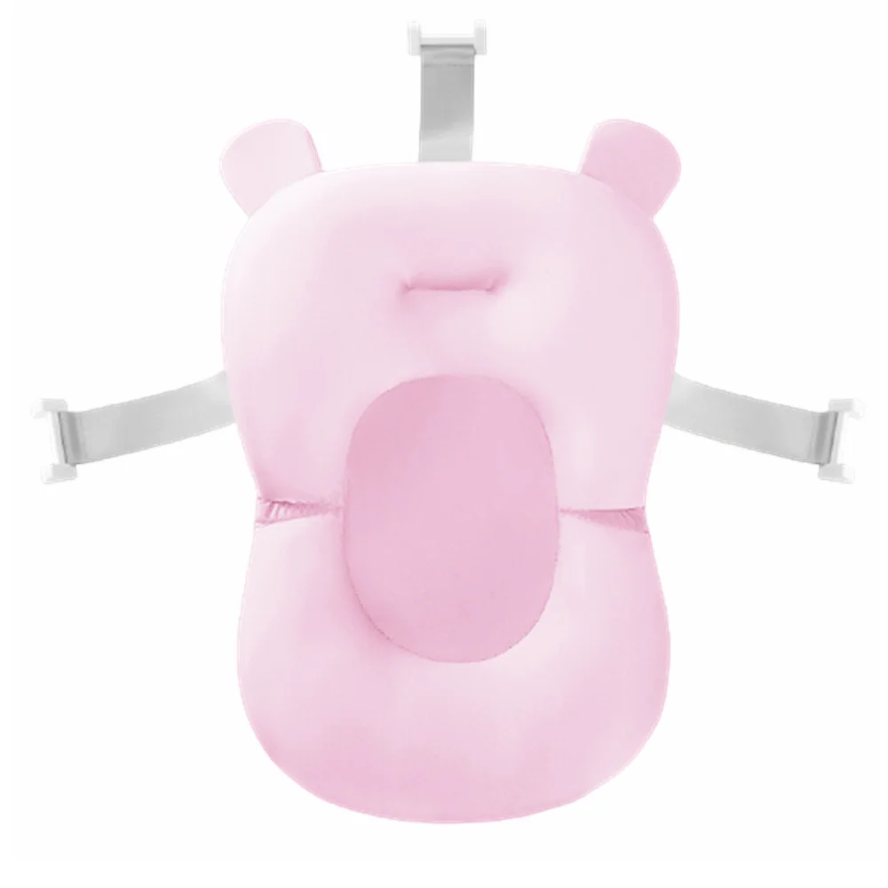 

Newborn Baby Bath Tub Pillow Anti-Slip Floating Seat Cushion Infant Cartoon Safety Soft Bathtub Pad Shower Support Mat Portable