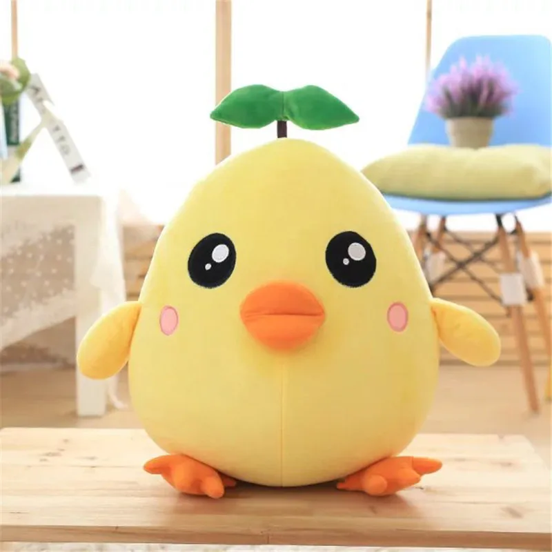 Cute cartoon stuffed animal cotton pillow creative Rooster year mascot plush chicken toy doll | Игрушки и хобби
