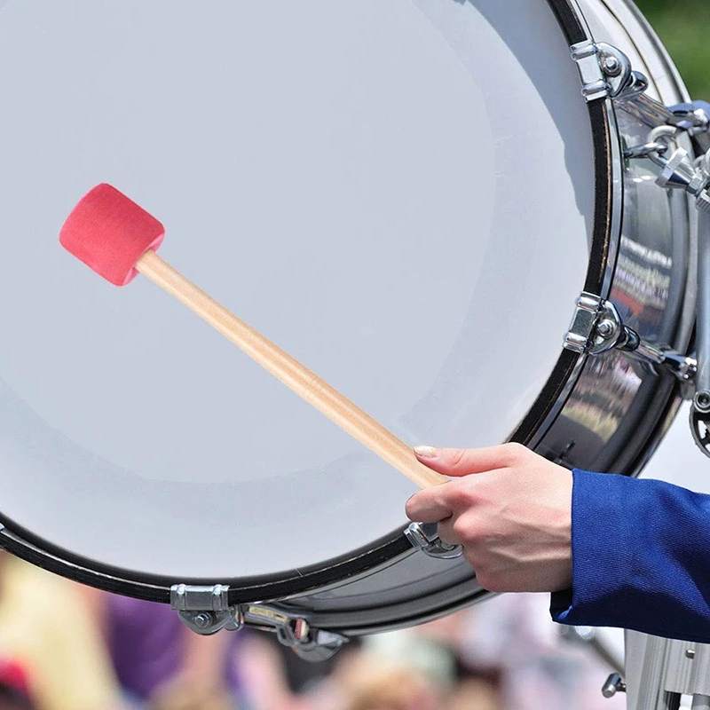 4 Упак. Басовые барабанные молотки палочки Ударные с поролоновой головкой и