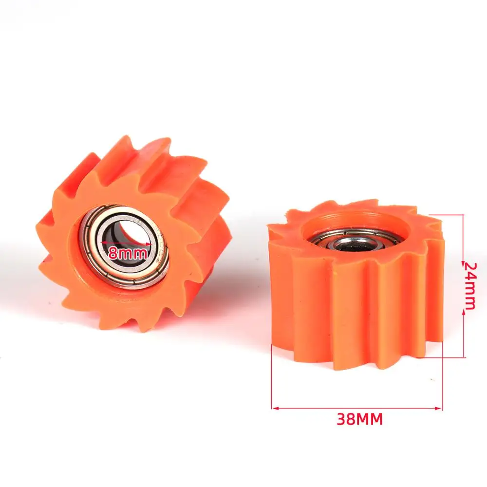 Натяжной ролик цепи мотоцикла M8 M10 направляющая колеса для Yamaha Honda Kawasaki Suzuki Yzf Rmz Klx