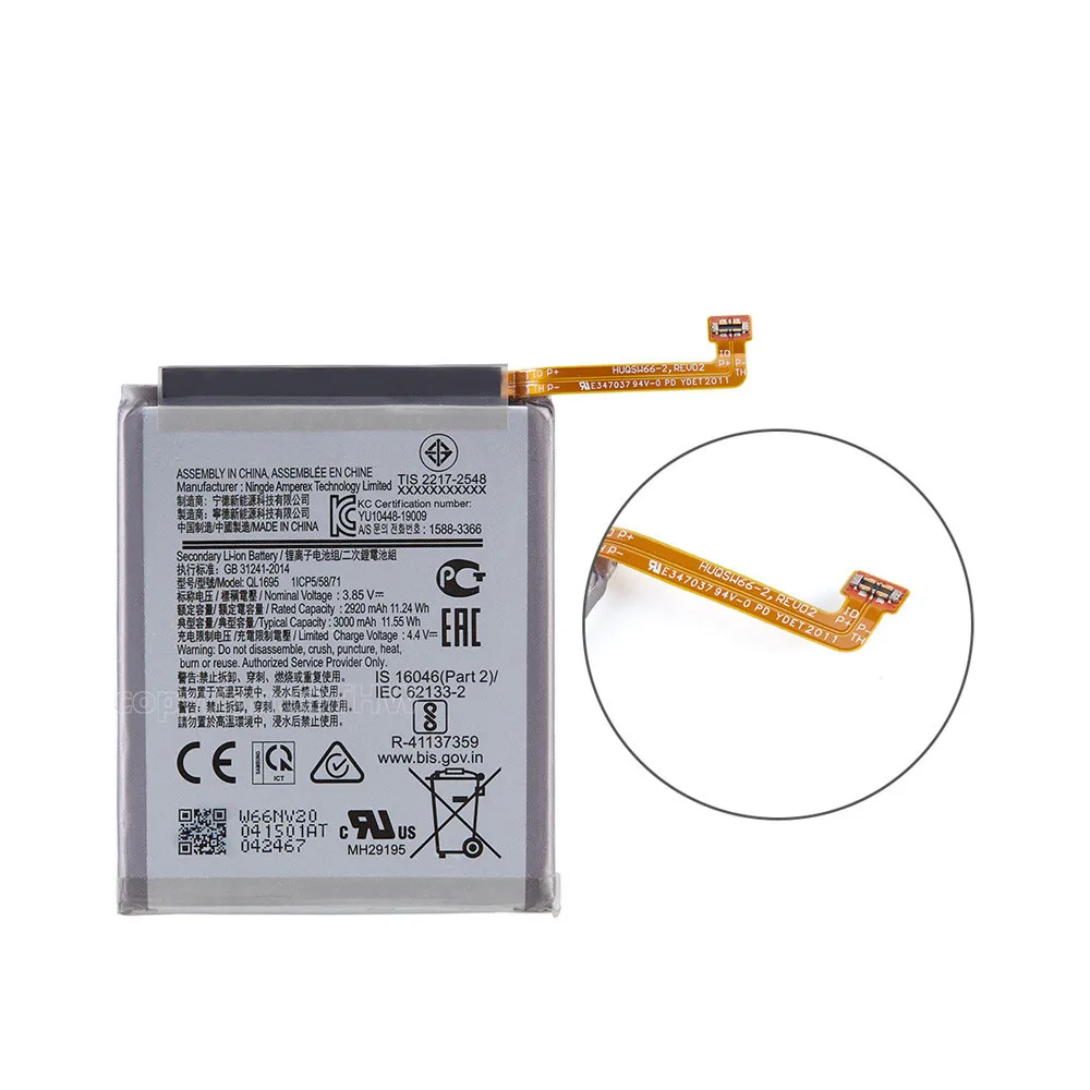 100% Original 3000mAh QL1695 Battery For Samsung Galaxy A01 Mobile Phone High Quality Batteries With Gifts Tools