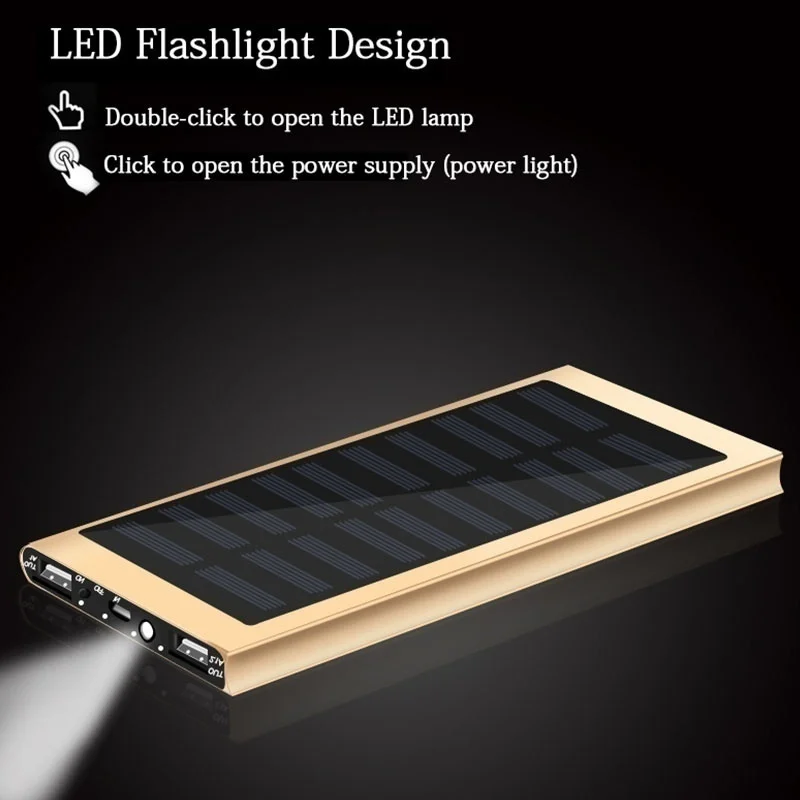 Xiaomi Solar power Bank 30000 мАч 2 USB Батарея банк Аксессуары для мобильных телефонов Карманный Портативный купить 2 получить скидку 10% дропшиппинг