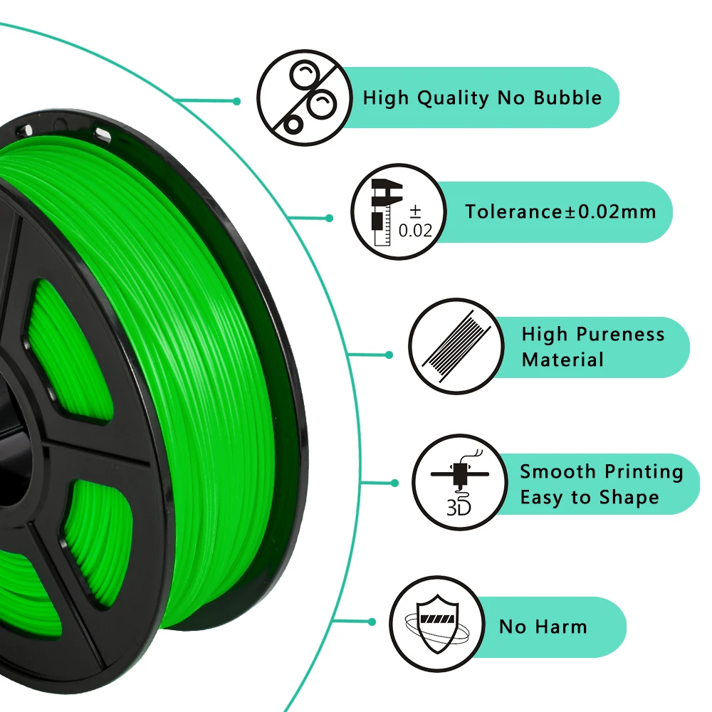 SUNLU 3d Принтер Нити ABS 1 кг 2,2 фунтов 3d печать нити для 3d принтера s и 3D ручки для детей рисование подарок печать