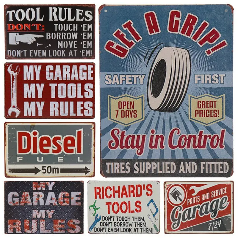 Наклейки на стену Мой гараж 30 х20 см|Таблички и знаки| |