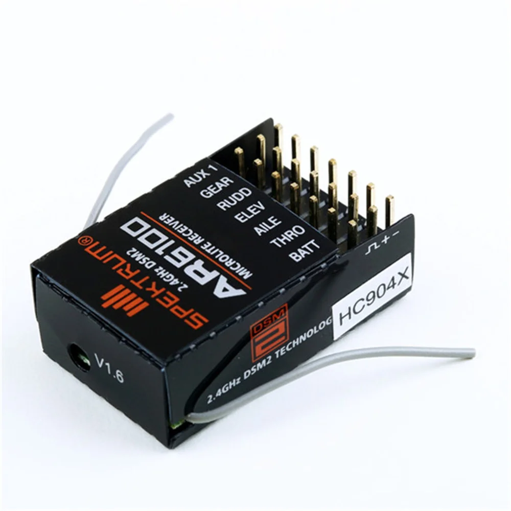 DSM2 6 Channel 2.4GHz AR6100 RC Receiver Compatible SPEKTRUM DX6I DX7 DX8 DX18 JR DSX6 DSX9 Transmitter of RC Helicopters