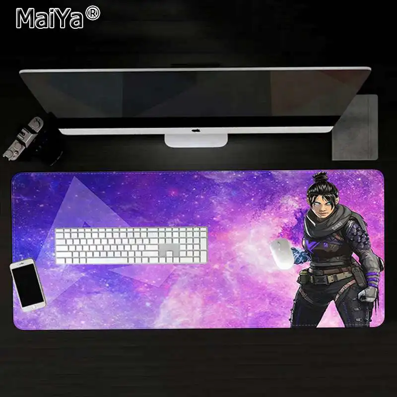 Maiya Лидер продаж Apex legend силиконовый большой/маленький коврик для мышки игра большой коврик для мыши клавиатуры коврик - Цвет: Lock Edge 40X90cm