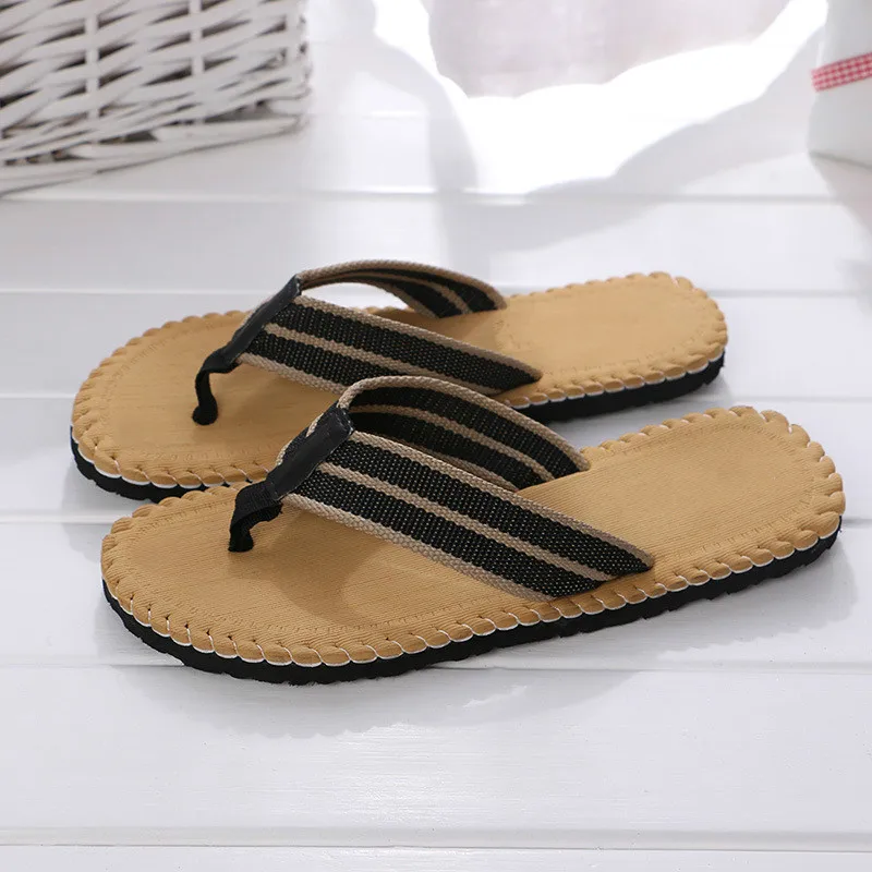 

Men Summer Flip Flop Shoes Sandals Male Slipper Indoor or Outdoor Beach Flip Flops Men Fashion Home Non-slip Breathable Slippers