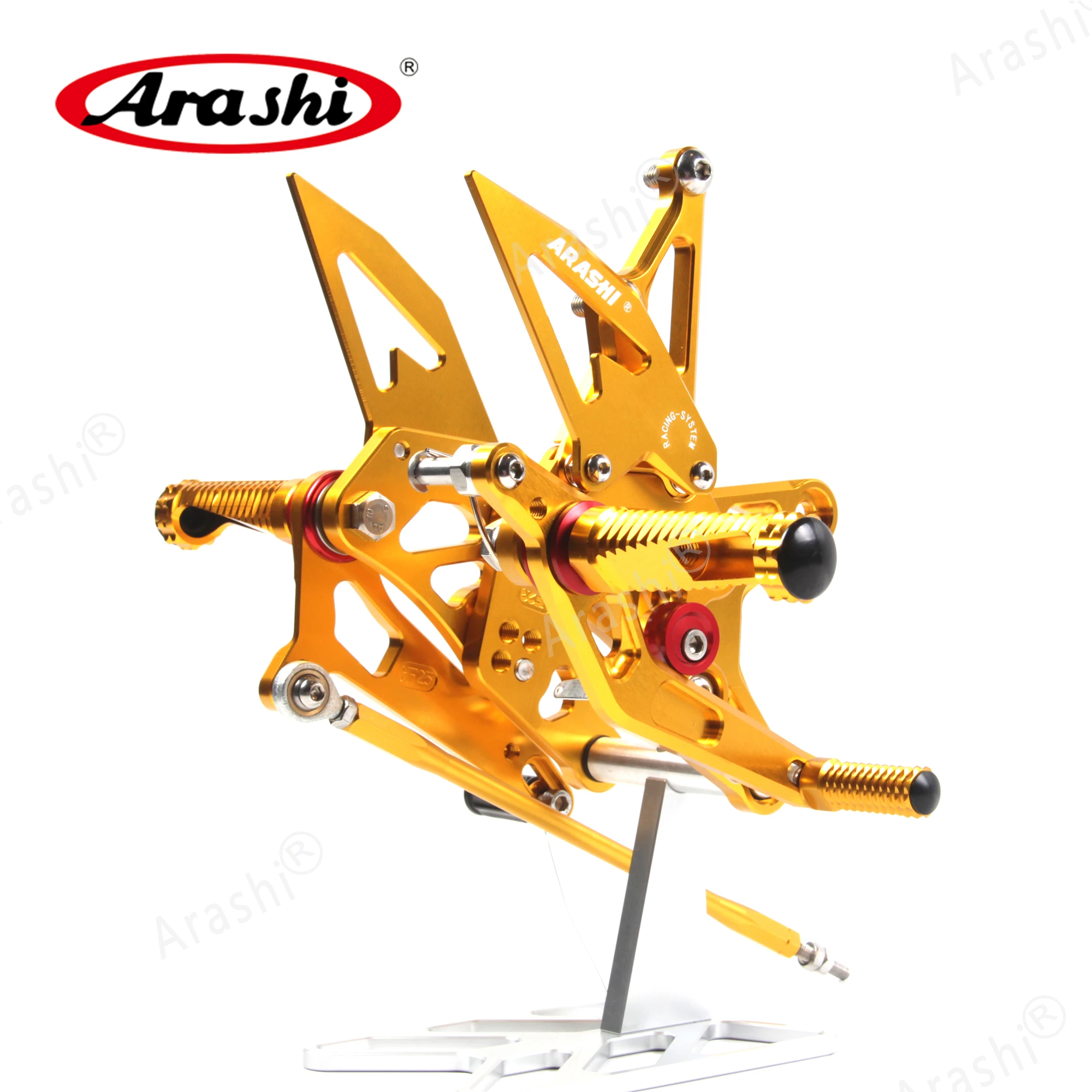 Араши для KAWASAKI NINJA ZX6R 2009- ЧПУ Регулируемая подножка подножки Rearset мотоциклетные ZX-6R ZX636 2010 2011 2012 2013