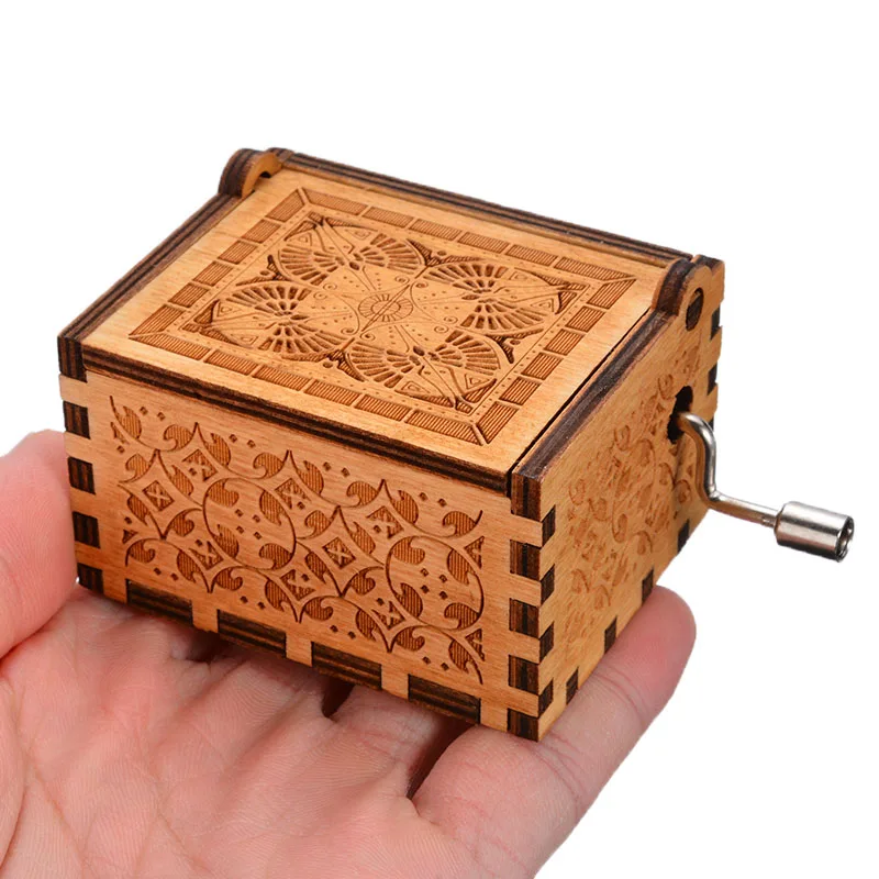 1 шт. Деревянная Классическая Музыкальная Коробка Подарочная шкатулка под